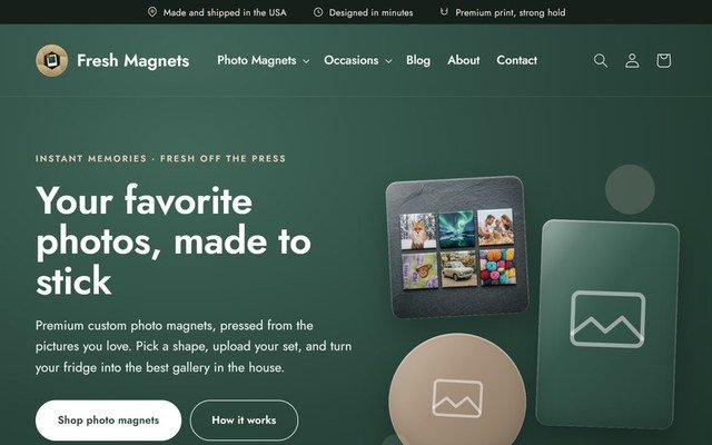 Fresh Magnets website