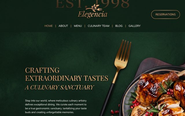 Restaurant website